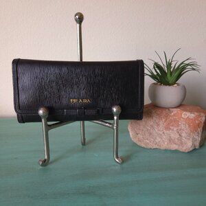 Prada Bow black wallet